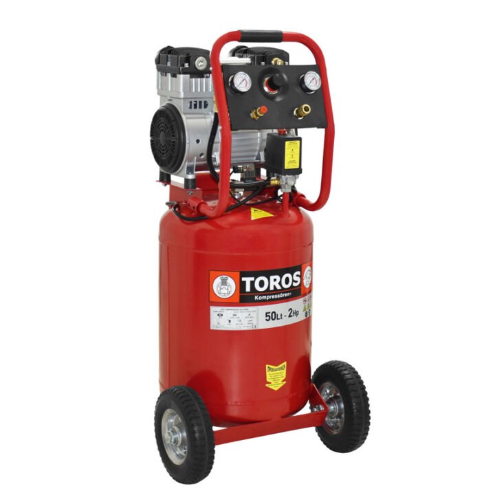 TOROS: ΑΕΡΟΣΥΜΠΙΕΣΤΗΣ ΧΑΜΗΛΟΥ ΘΟΡΥΒΟΥ OILFREE 50LT, 2HP