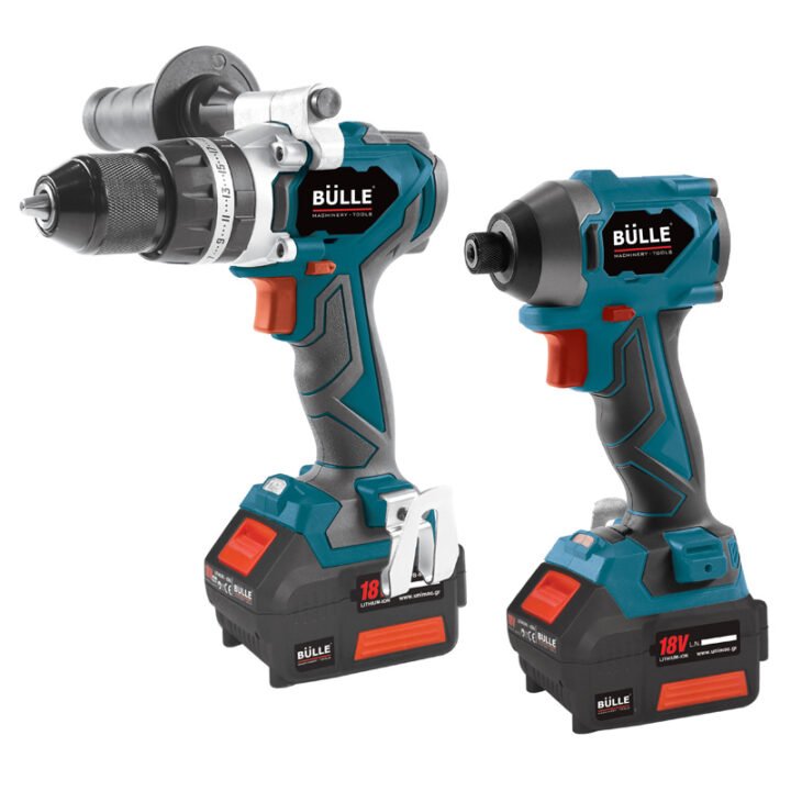 BULLE: 18V (BRUSHLESS) ΣΕΤ ΔΡΑΠ/ΒΙΔΟ 70Nm + ΠΑΛΜΙΚΟ ΚΑΤΣΑΒΙΔΙ 220Nm, 2x5Ah Li-ion