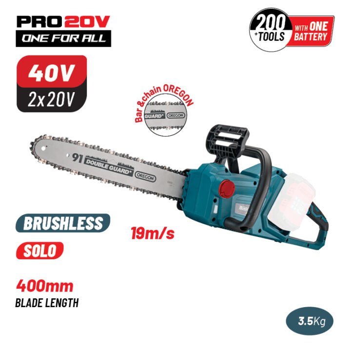 BORMANN Pro BBP4500 Αλυσοπρίονο Brushless 20V+20V,SOLO