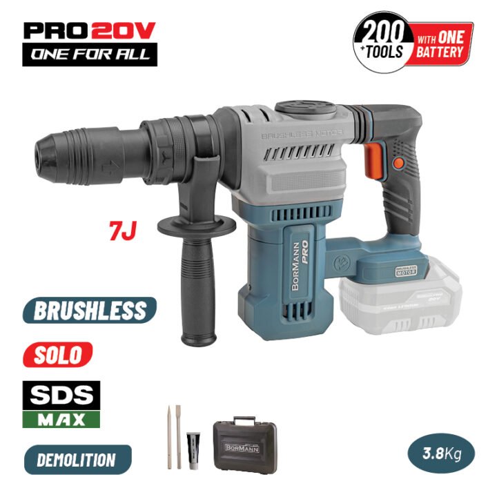 BORMANN Pro BBP5310 Κατεδαφιστικό Πιστολέτο Μπαταρίας SDS-MAX Brushless, 20V, SOLO