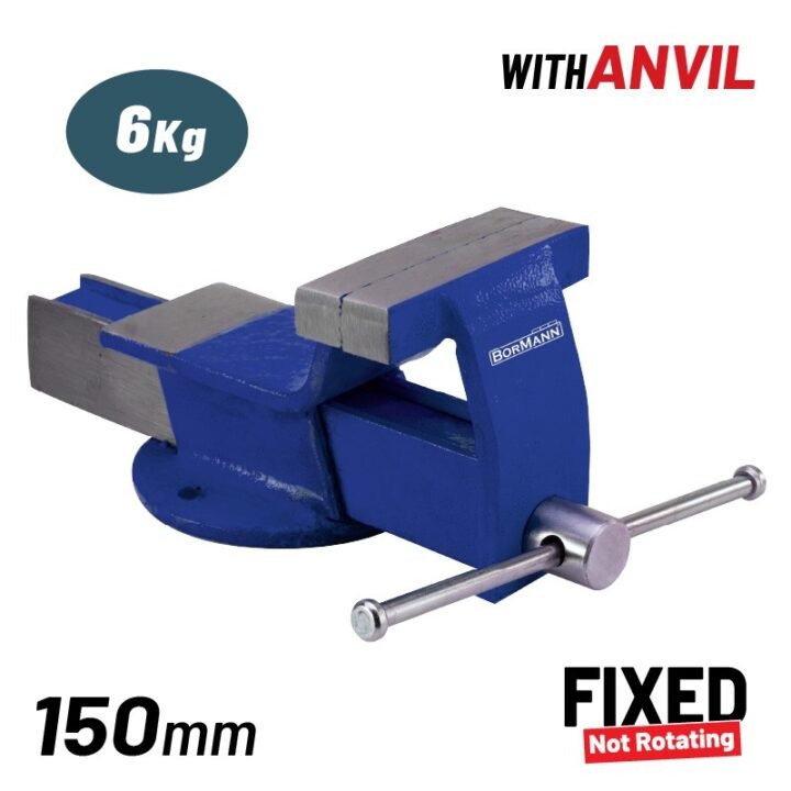 BORMANN BBV2300 Μέγγενη, Σταθερή Βάση με Αμόνι, 150mm,6Kg