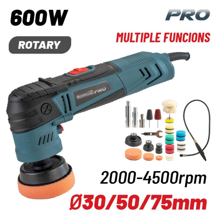 BORMANN Pro BCP3160 Αλοιφαδόρος 600W,  30mm/50mm/75mm,   1000-4500rpm