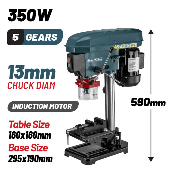 BORMANN BKD1310 Κολωνάτο Δράπανο Πάγκου ,Φ13mm, 350W , H590mm