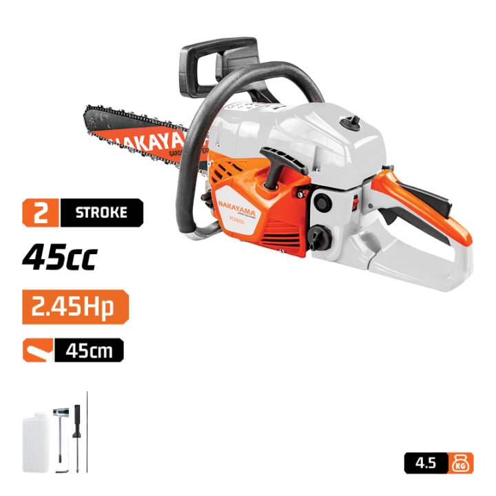 NAKAYAMA  PC4600 Αλυσοπριονο Βενζινης 2.45Hp, 45Cc, 45Cm, 0.325'', 1.3Mm, 72Links